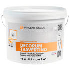 Эффект натурального камня ракушечника Vincent Decor Decorum Travertino для внутренних работ (Vincent Decor)