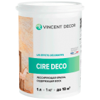 Краска лессирующая Cire Deco base Metallisee Silver для внутренних работ (Vincent Decor)